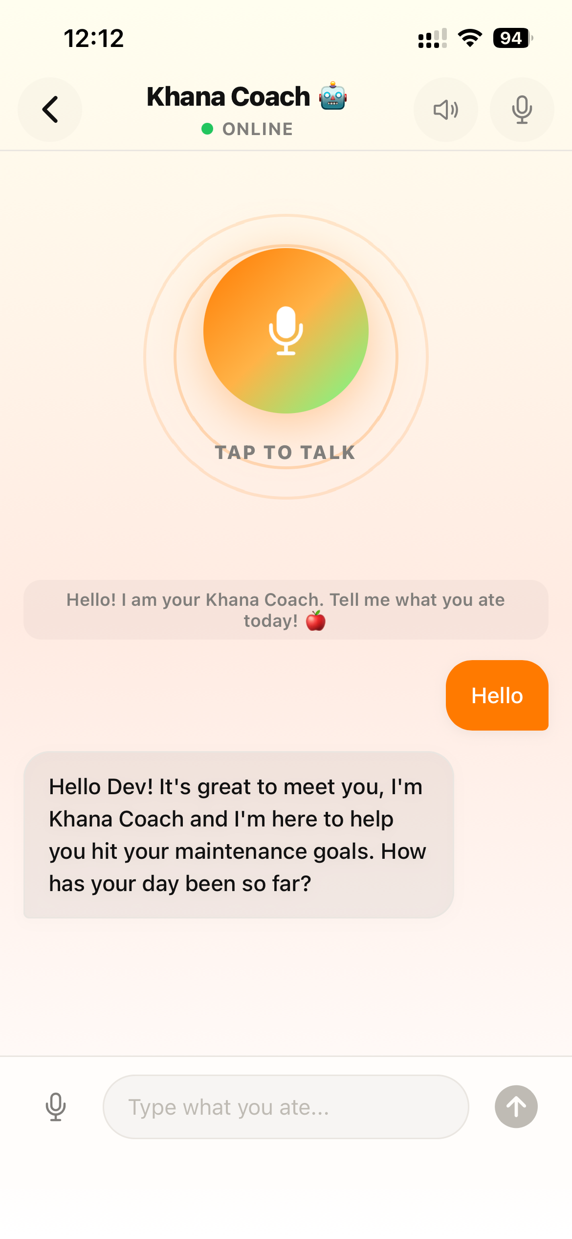 Khana AI Voice Log Assistant